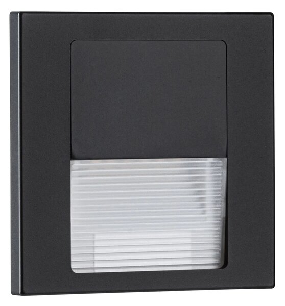 Paulmann LED vestavné svítidlo do zdi TSARO FOLLOWER hranaté 80x36mm 1W 230V Barva: Černá