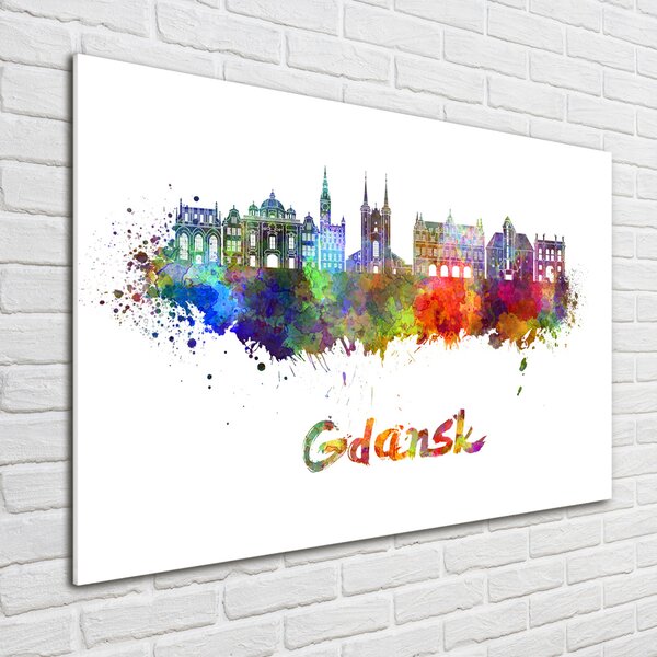 Fotoobraz na skle Barevný Gdaňsk osh-105099477