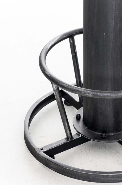 Kovový barový stůl Ruhr v industriálním stylu - Stříbrná
