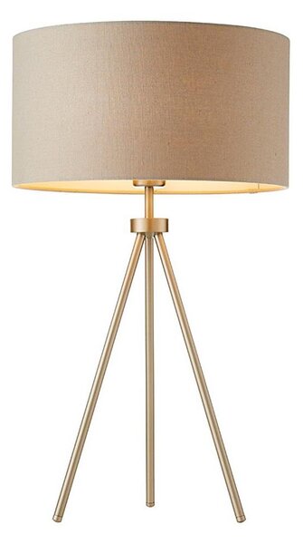 Endon 66986 - Stolní lampa TRI 1xE27/40W/230V mosaz/béžová