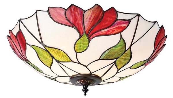 Endon 63960 - Stropní svítidlo Tiffany BOTANICA 2xE27/60W/230V pr. 45 cm