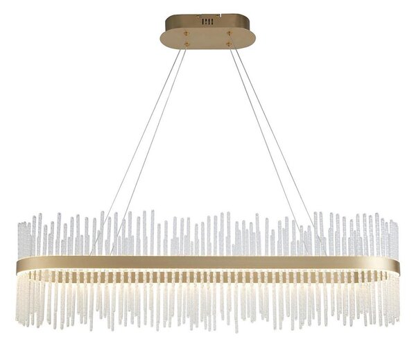 Endon 104082 - LED Stmívatelný lustr na lanku ADRIEL LED/47W/230V 3000K zlatá
