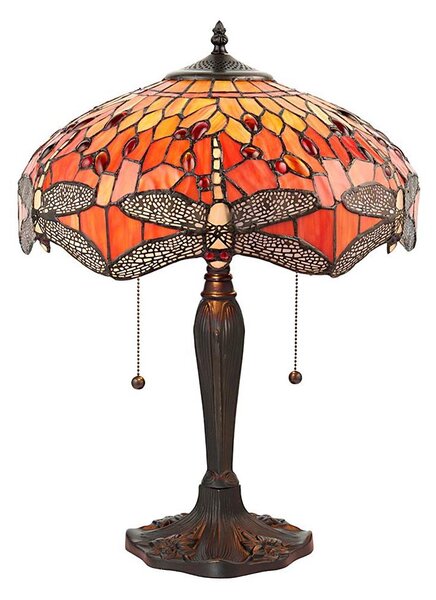 Endon 64093 - Stolní lampa Tiffany DRAGONFLY 2xE27/60W/230V pr. 41 cm