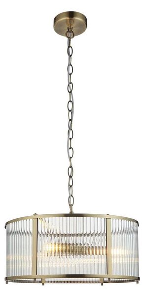 Endon 106282 - Lustr na řetězu RIDGETON 3xE14/6W/230V mosaz
