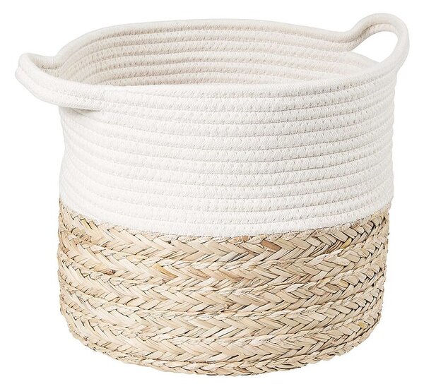 COTTON BRAID Úložný koš z mořské trávy M