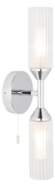Endon 97172 - Koupelnové nástěnné svítidlo NATORI 2xG9/3W/230V IP44 lesklý chrom