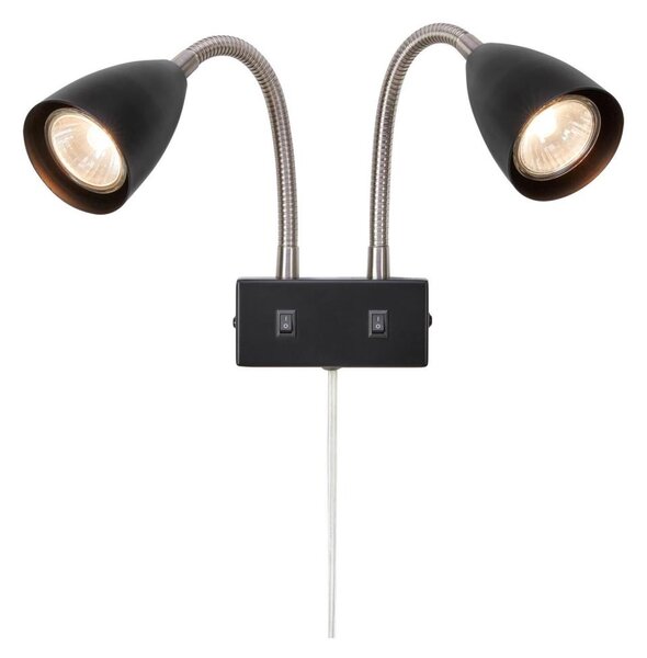 Markslöjd 108901 - Nástěnné bodové svítidlo CIRO 2xGU10/7W/230V černá