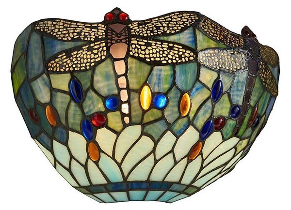Endon 64102 - Nástěnné svítidlo Tiffany DRAGONFLY 1xE14/40W/230V
