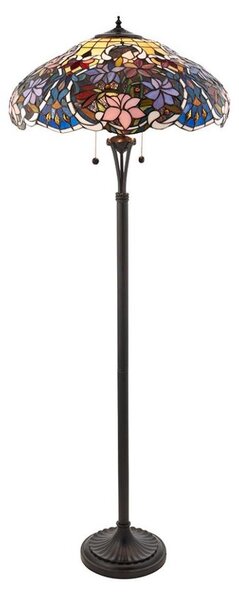 Endon 64323 - Stojací lampa Tiffany SULLIVAN 2xE27/60W/230V pr. 56 cm