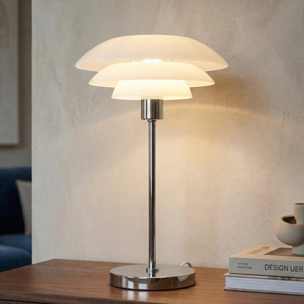 Stolní lampa Dyberg Larsen, DL31, Bílá, Obývací pokoj, Sklo, Skandinávský