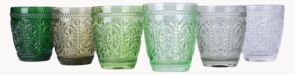 Sada sklenic na vodu Imperial Shades of Green, 6 dílů