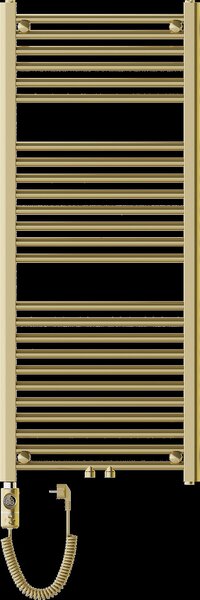 Mexen Mars, elektrické topné těleso 1200 x 500 mm, 600 W, zlatá lesklá, W110-1200-500-2600-50