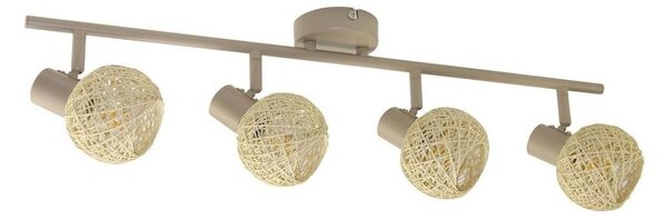 Bodové svítidlo DEX 4xE14/10W/230V béžová/krémová