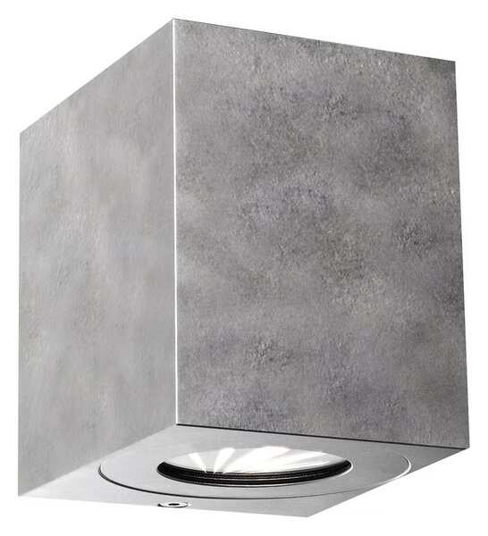 Nordlux - LED Venkovní nástěnné svítidlo CANTO 2xLED/5,5W/230V IP44 stříbrná