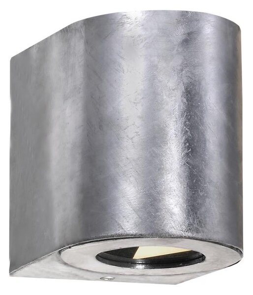 Nordlux - LED Venkovní nástěnné svítidlo CANTO 2xLED/5,5W/230V IP44 stříbrná