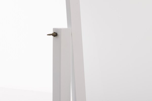 Stojící zrcadlo Elvis 16528402 - dřevo - 153x59x51 - Bílá