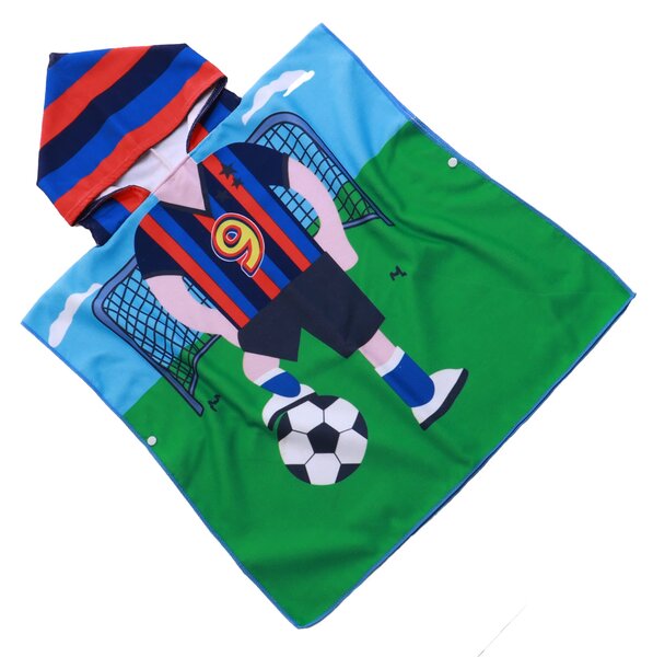 Dětské pončo FOOTBALL STAR barevné 60x120 cm