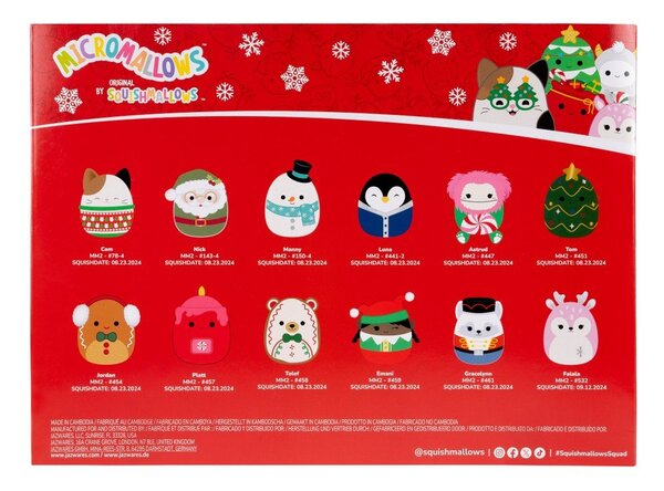 Adventní kalendář Micromallows – SQUISHMALLOWS