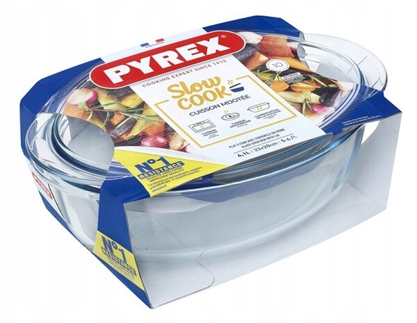 Pyrex Skleněná zapékací mísa s víkem 4,1 l