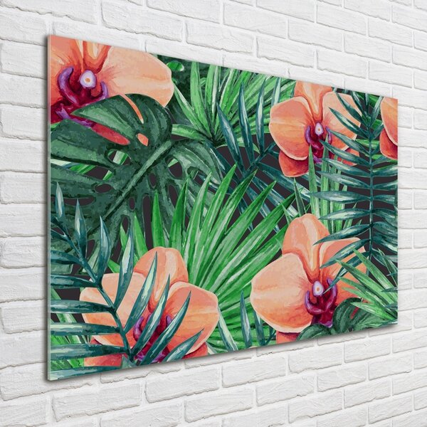 Fotoobraz skleněný na stěnu do obýváku Orchidej osh-107940636
