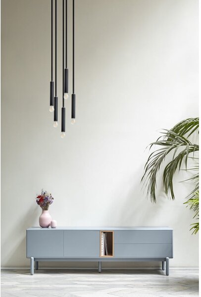 Modro-šedý TV stolek 180x56 cm Corvo – Teulat