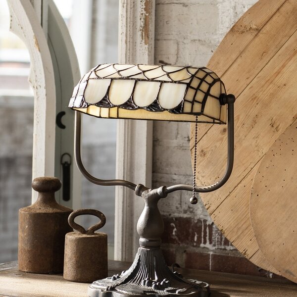 Stolní lampa Tiffany Tricia - 26*21*37 cm E27 / Max 60W - Clayre & Eef