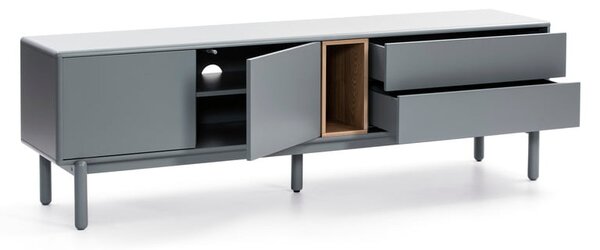 Modro-šedý TV stolek 180x56 cm Corvo – Teulat