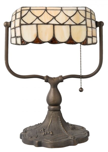 Stolní lampa Tiffany Tricia - 26*21*37 cm E27 / Max 60W - Clayre & Eef