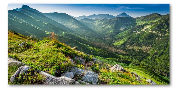 Foto obraz skleněný horizontální Úsvit v Tatrách osh-108007385