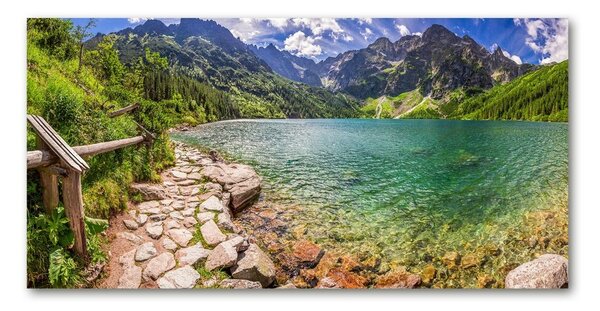 Fotoobraz na skle Mořské oko Tatry osh-108007889