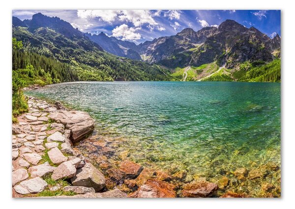 Fotoobraz na skle Mořské oko Tatry osh-108007889