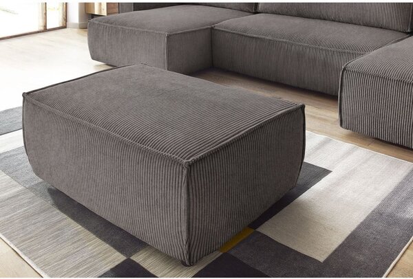 Taupe manšestrová podnožka Nihad – Bobochic Paris