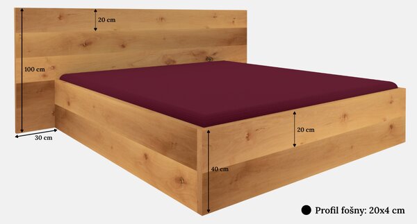 Flamel Postel Vik, Olše, 100x200 cm, Standard - Transparent