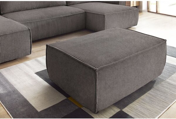Taupe manšestrová podnožka Nihad – Bobochic Paris