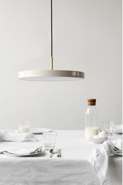 Krémové závěsné svítidlo UMAGE Asteria, ⌀ 43 cm