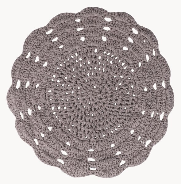 Kulaté bavlněné prostírání Crochet