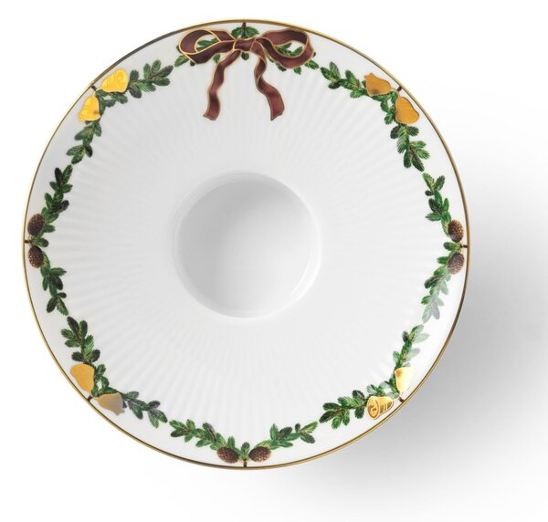Porcelánový svícen Star Fluted Christmas
