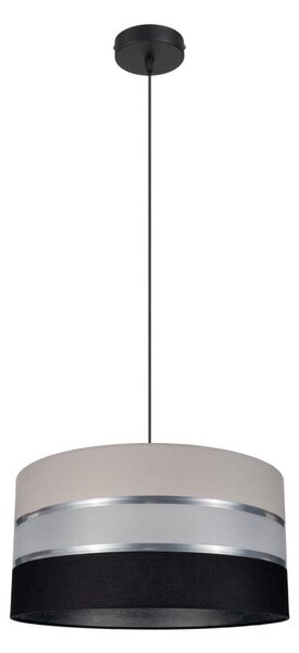 Lustr na lanku CORAL 1xE27/60W/230V černošedá
