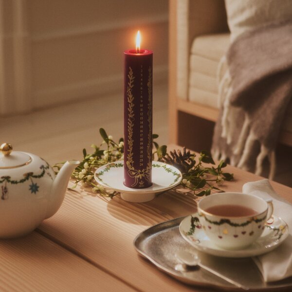 Porcelánový svícen Star Fluted Christmas