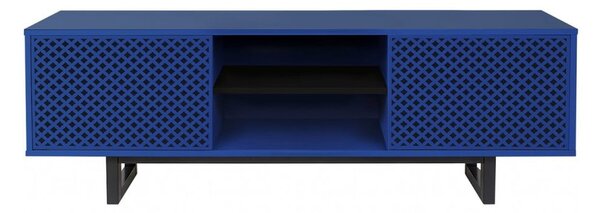 Modrý TV stolek Woodman Camden Diamond