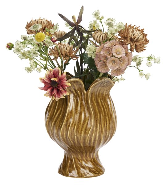 Obal na květiny Warm Yellow 32 cm