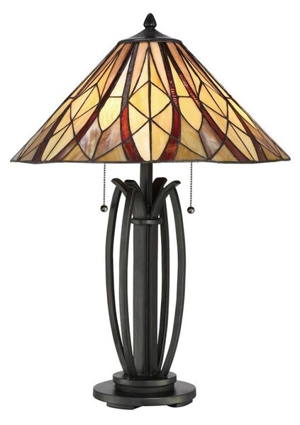 Elstead QZ-VICTORY-TL - Stolní lampa Tiffany VICTORY 2xE27/60W/230V