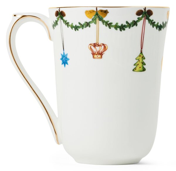 Vánoční porcelánový hrnek Star Fluted Christmas 360 ml