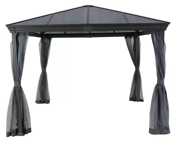 Sunfun Reo Stanová pergola, půdorysný rozměr: 3 × 3 m, výška: 2,7 m, černá, antracit