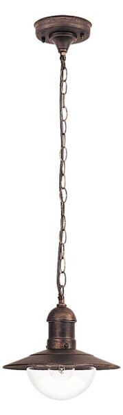 Brilagi - Venkovní závěsné svítidlo MOLDE 1xE27/60W IP44 bronzová/patina