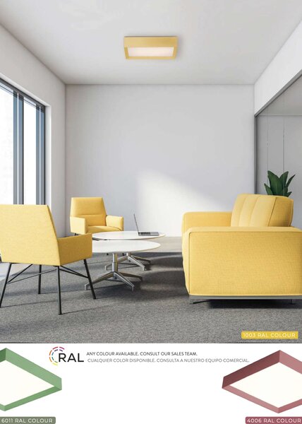 ACB Iluminacion Stropní LED svítidlo MUNICH, š. 90 cm, 36W, CRI90 Barva: Černá, Teplota světla: 3000K - teplá bílá, Stmívání, řízení: ON/OFF (bez stmívání)