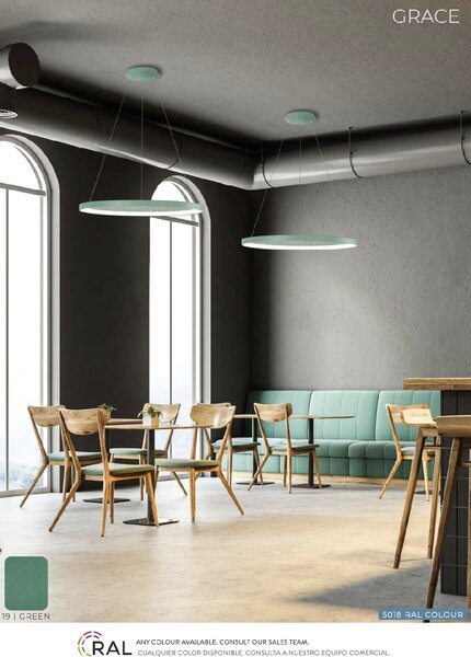 ACB Iluminacion Závěsné LED svítidlo GRACE, ⌀ 78 cm, 80W, CRI90 Barva: Černá, Teplota světla: 4000K - denní bílá, Stmívání, řízení: ON/OFF (bez stmívání)