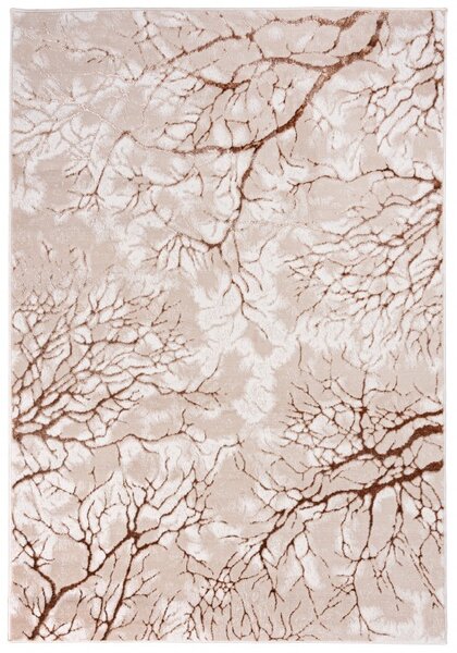 Makro Abra Kusový koberec moderní PALERMO N327A béžový hnědý Rozměr: 80x150 cm