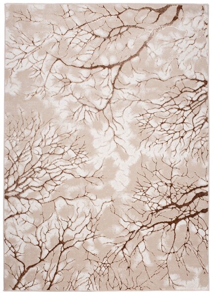Makro Abra Kusový koberec moderní PALERMO N327A béžový hnědý Rozměr: 80x150 cm