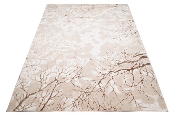 Makro Abra Kusový koberec moderní PALERMO N327A béžový hnědý Rozměr: 80x150 cm